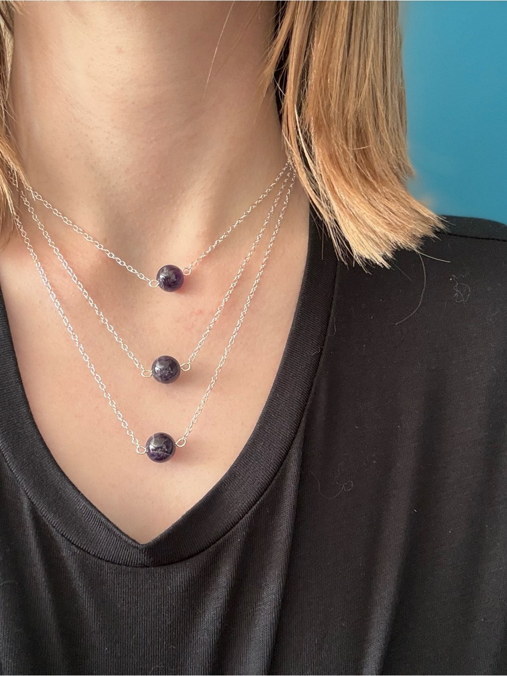 Amethyst Necklace💜☮️